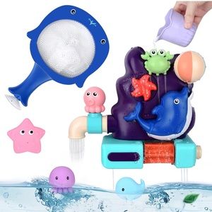 KunisJoy Bath Toys for Toddlers 1-3, 6 Pcs.